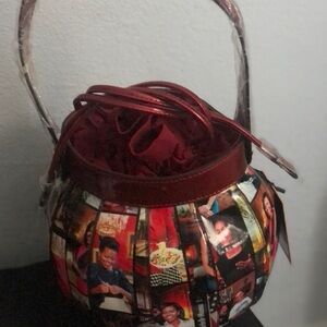 Stylish Red Photo Collage Women's Bag